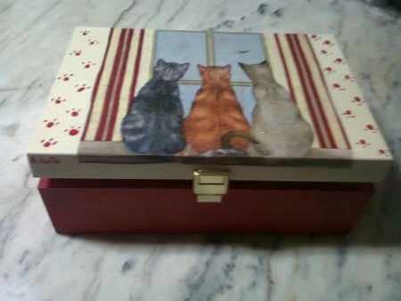 Caixa "Gatos vermelhos" REF: C98